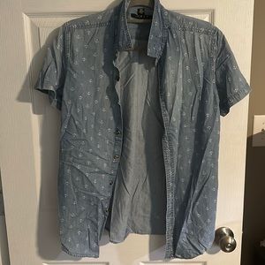 Chambray Anchor Button down